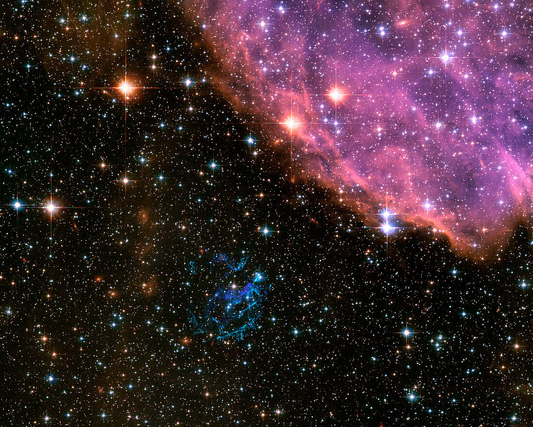 Supernova remnant E0102 and N 76