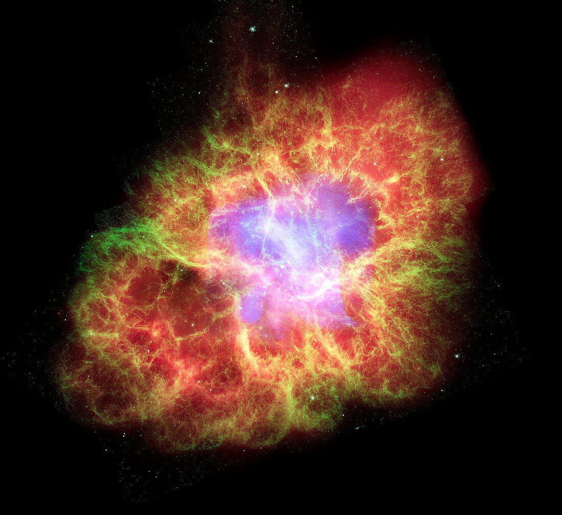 Crab nebula,composite image