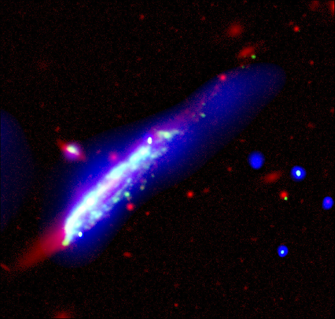 Starburst galaxy,X-ray and optical image