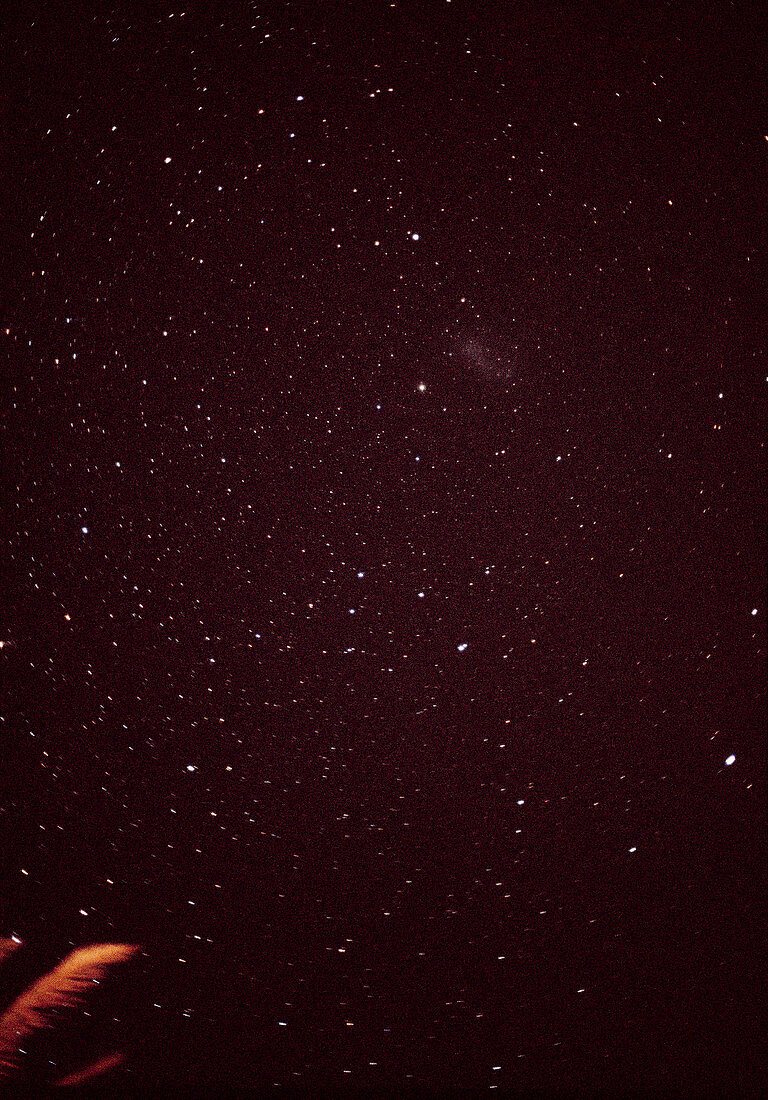 Optical photograph of the small magellanic cloud