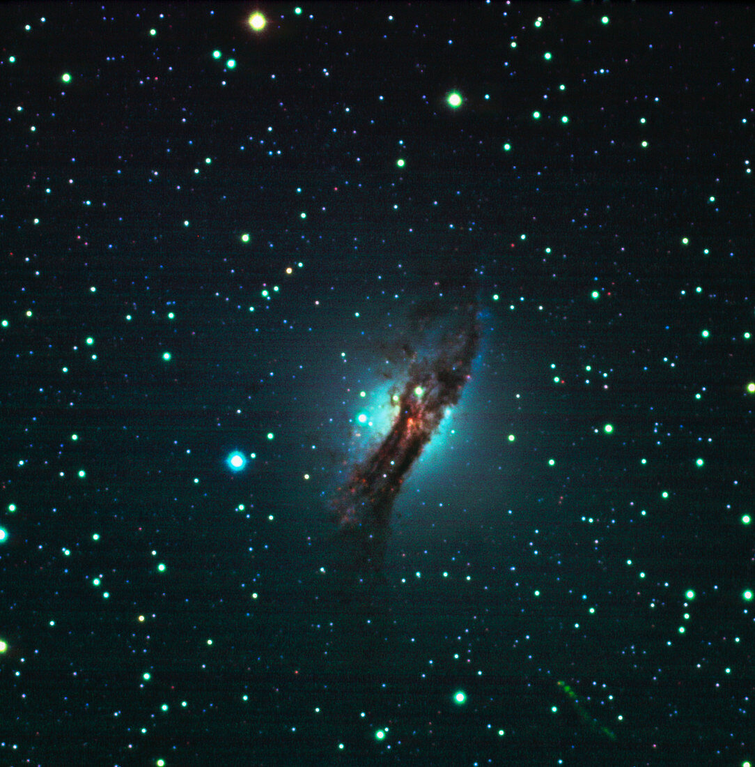 CCD optical image of the Centaurus A radio galaxy