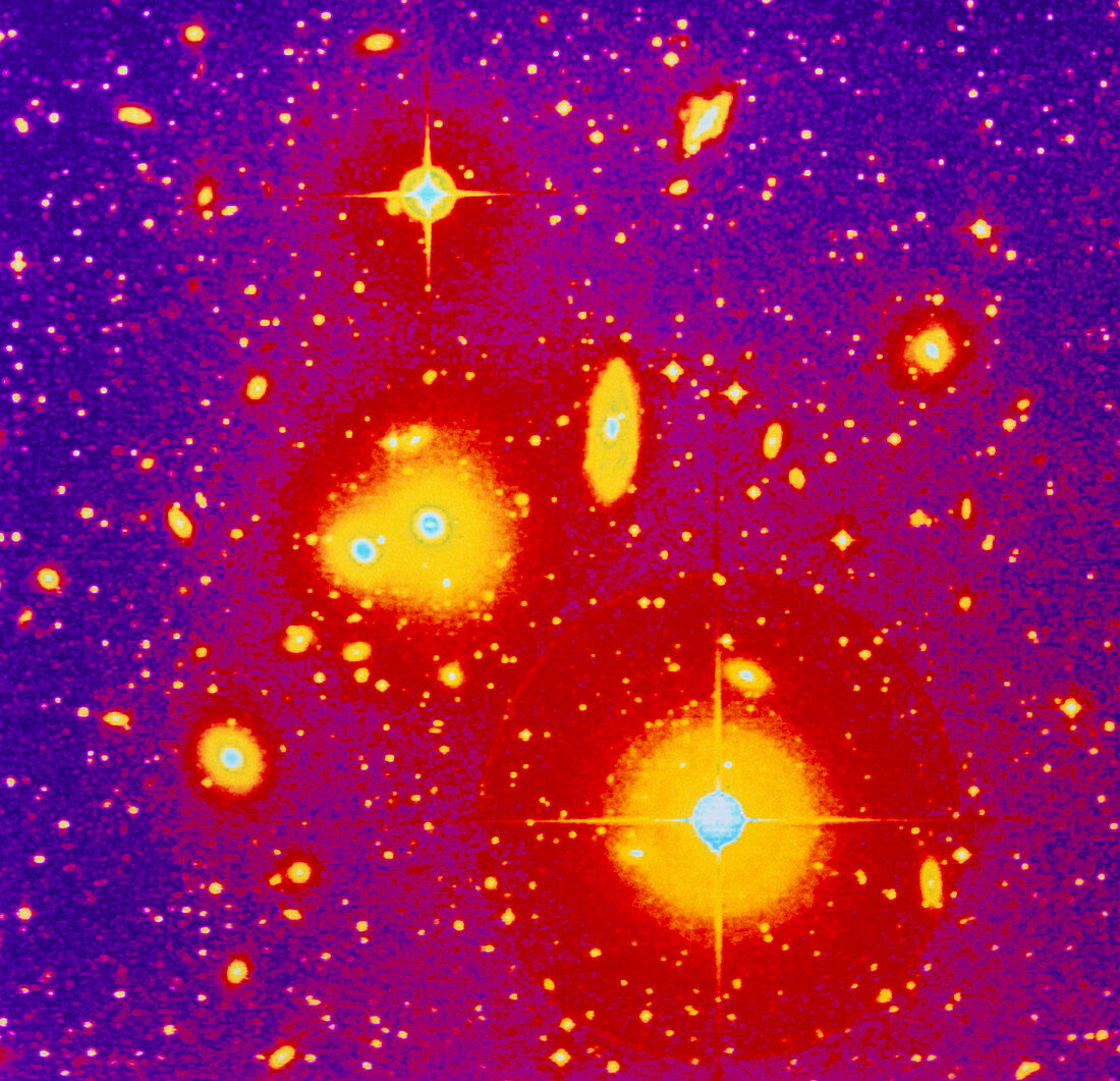Optical image of the galaxies cluster Abell 1060