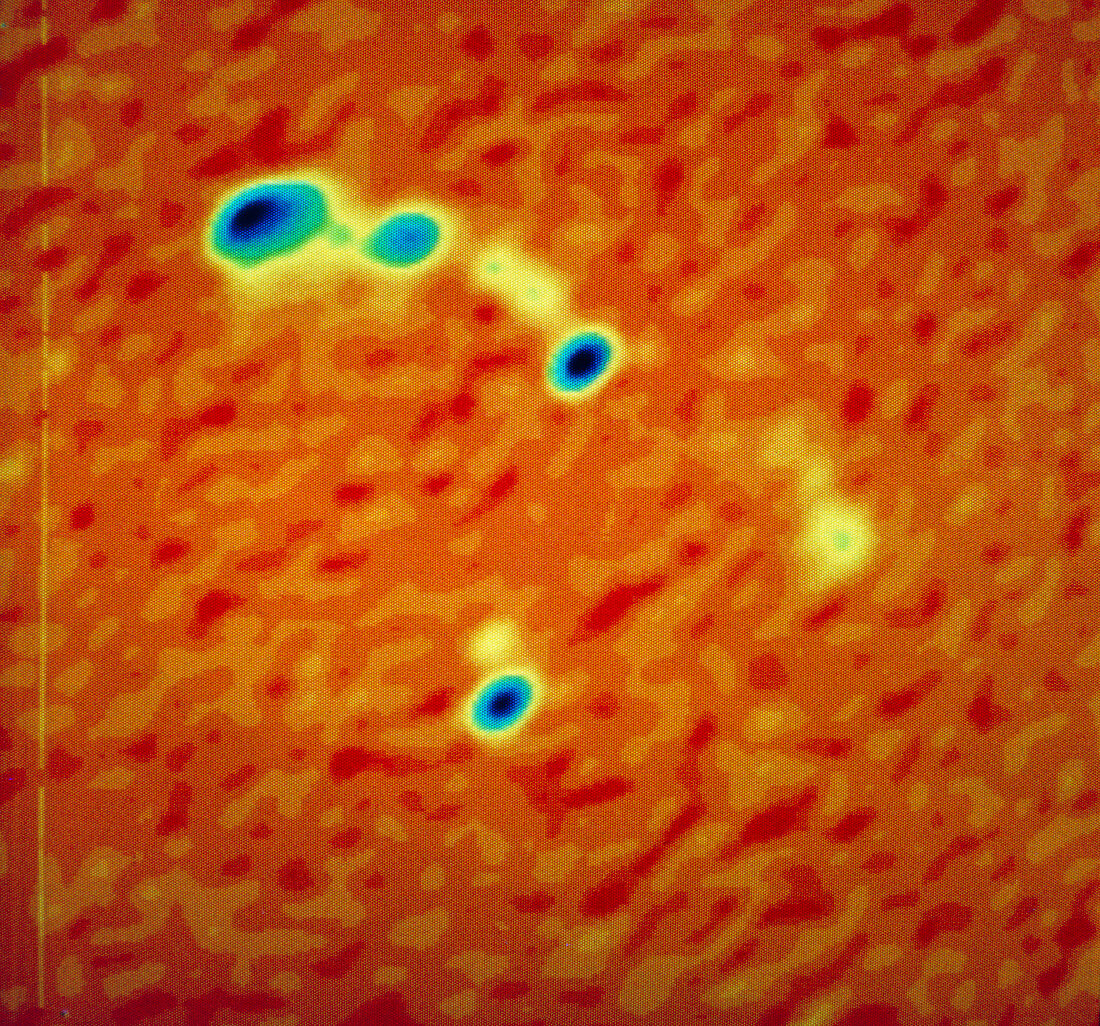 Radio map of double quasar taken with the VLA