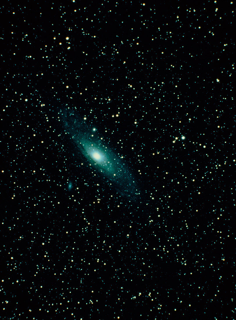 Optical photograph of the Andromeda Galaxy