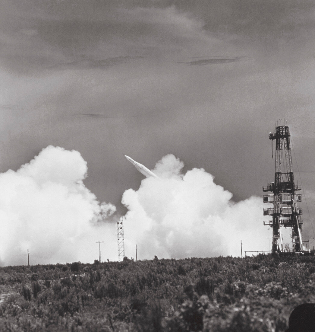 Unsuccessful launch of a Juno II rocket