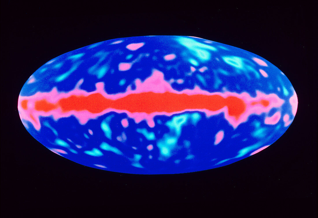 COBE background microwave variation image