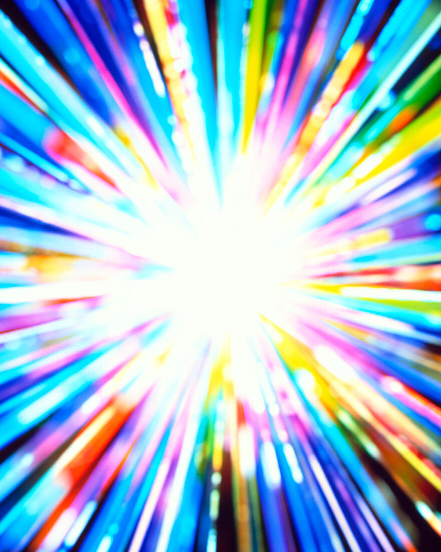 Conceptual image depicting the Big Bang explosion
