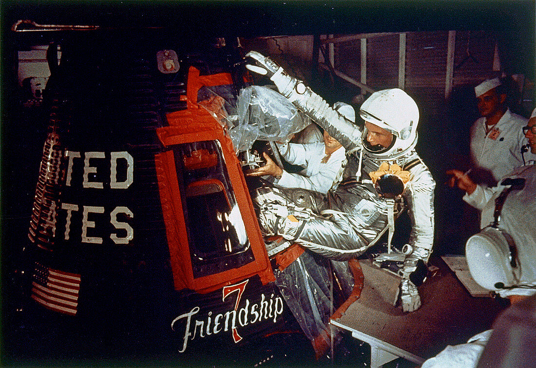 Astronaut John Glenn and Friendship 7