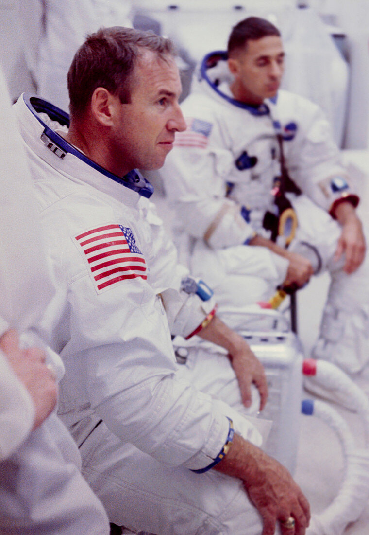 Apollo astronauts Lovell & Anders during training