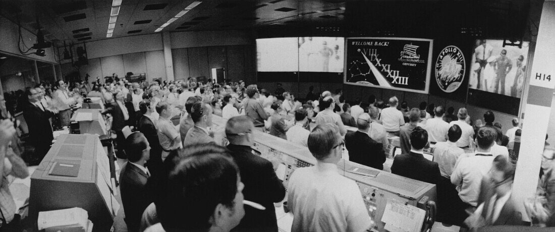 Mission Control,Houston,after Apollo 13 mission