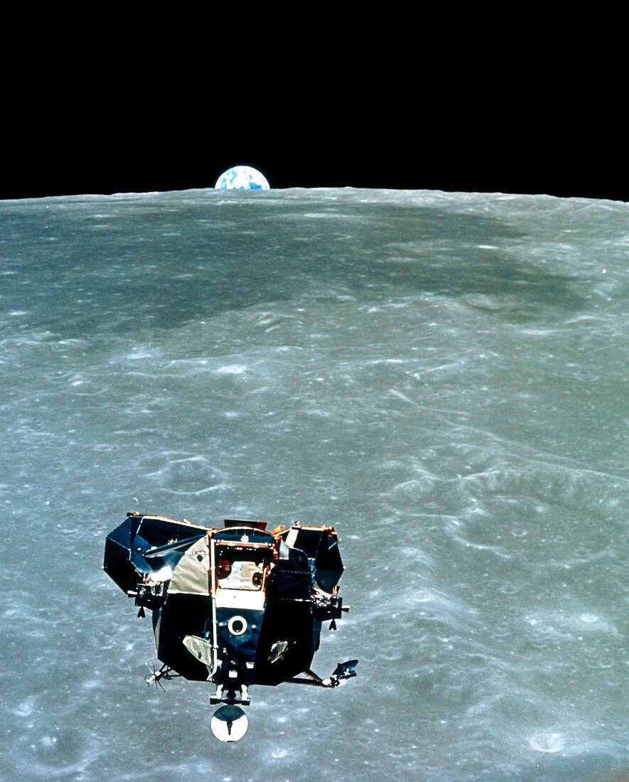 View of the Apollo 11 Lunar Module ascent stage