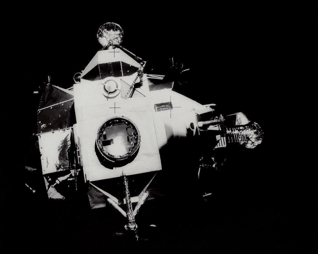 Apollo 13 Lunar Module after separation