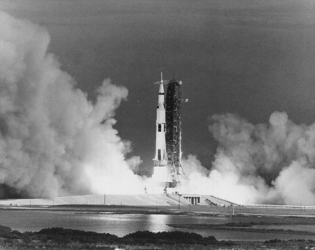 Launch of Apollo 15 atop a Saturn V rocket