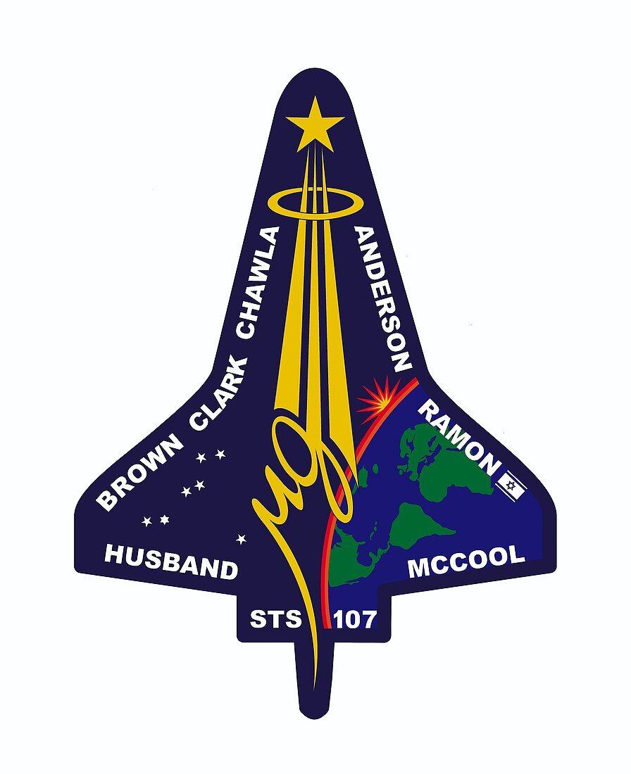 Mission patch for doomed STS-107