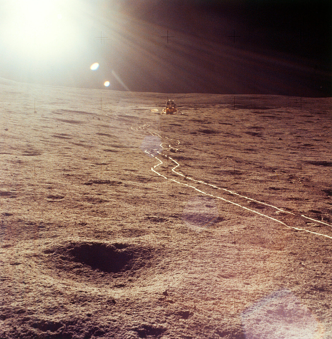 Apollo 14 lunar module on Moon