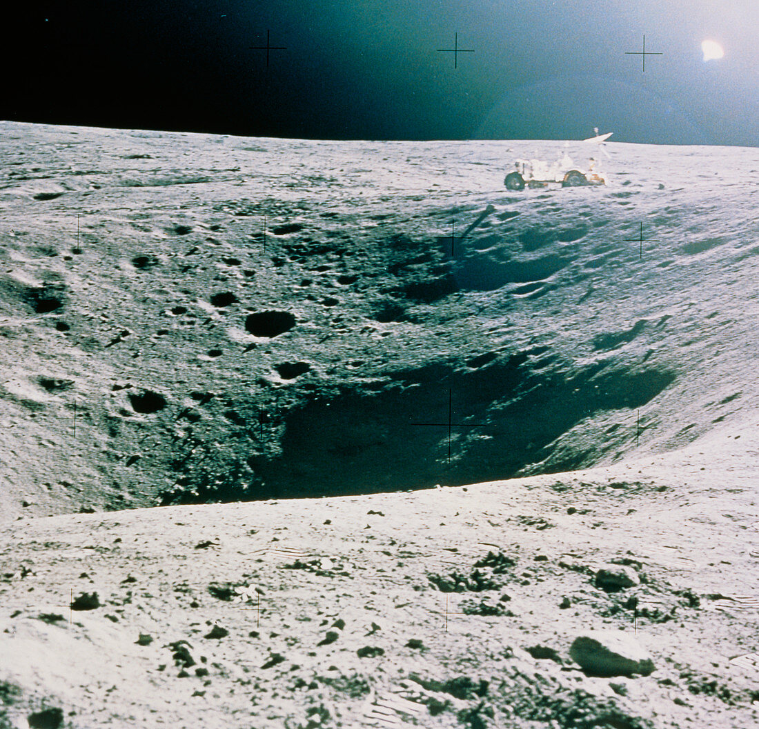 Plum Crater on the Moon,Apollo 16