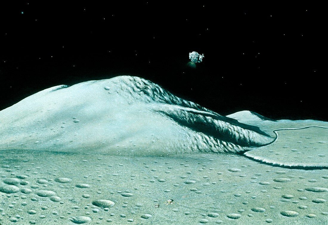 Apollo 15 departs the Moon