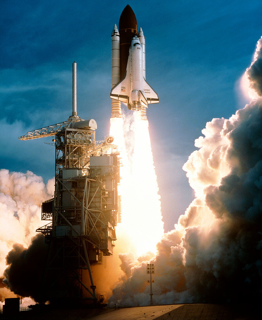 Launch of Shuttle Endeavour,STS-54,13/1/93