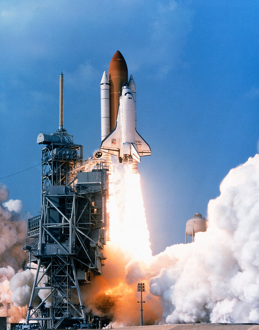Launch of the space shuttle Discovery on STS-91