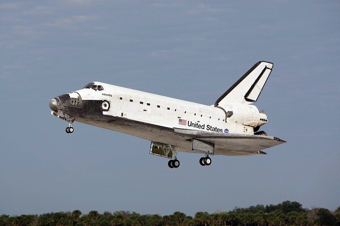 Space Shuttle Atlantis landing,2008