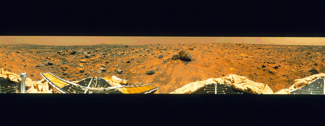 Sojourner robotic vehicle samples Mars yogi rock