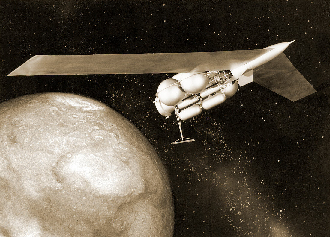 1950s Mars spacecraft design