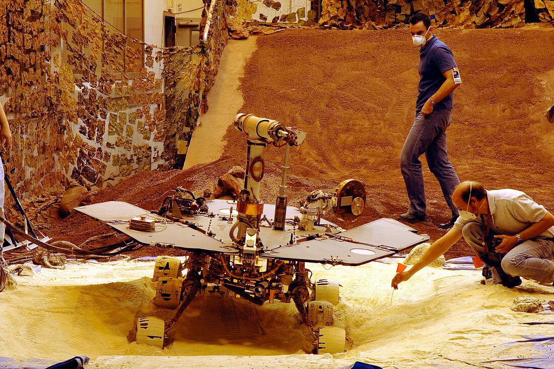 Model Mars rover