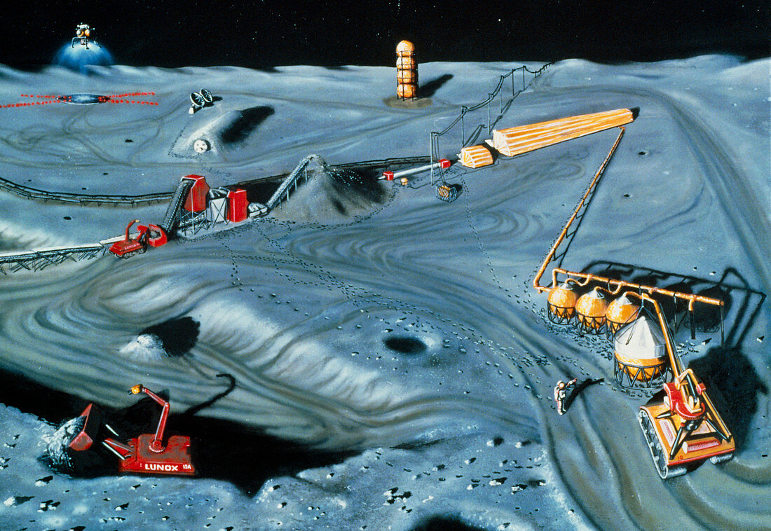 Artists impression of lunar base