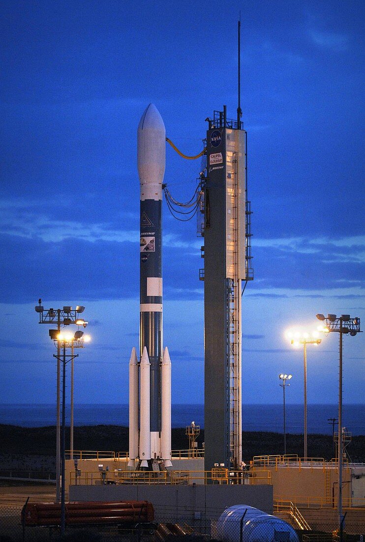 Rocket carrying CloudSat and CALIPSO