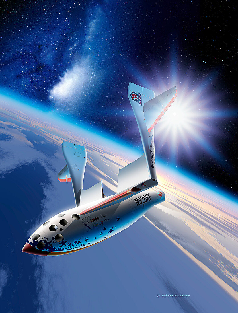 SpaceShipOne re-entry