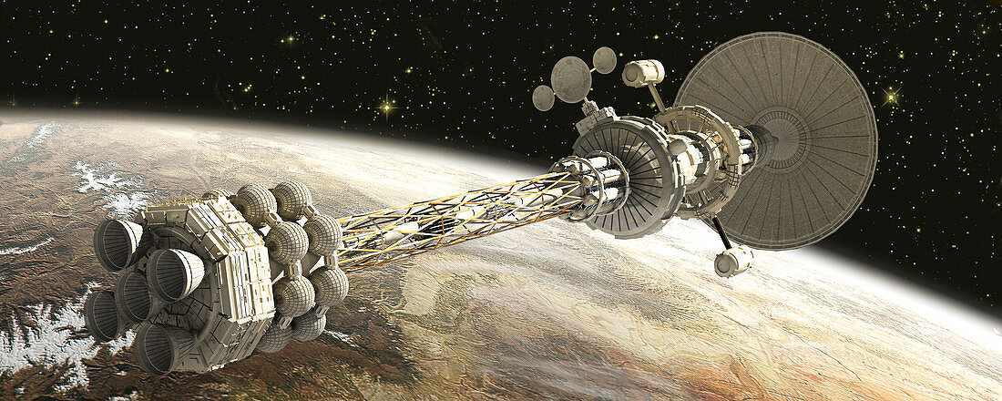 Nuclear-powered spacecraft,artwork