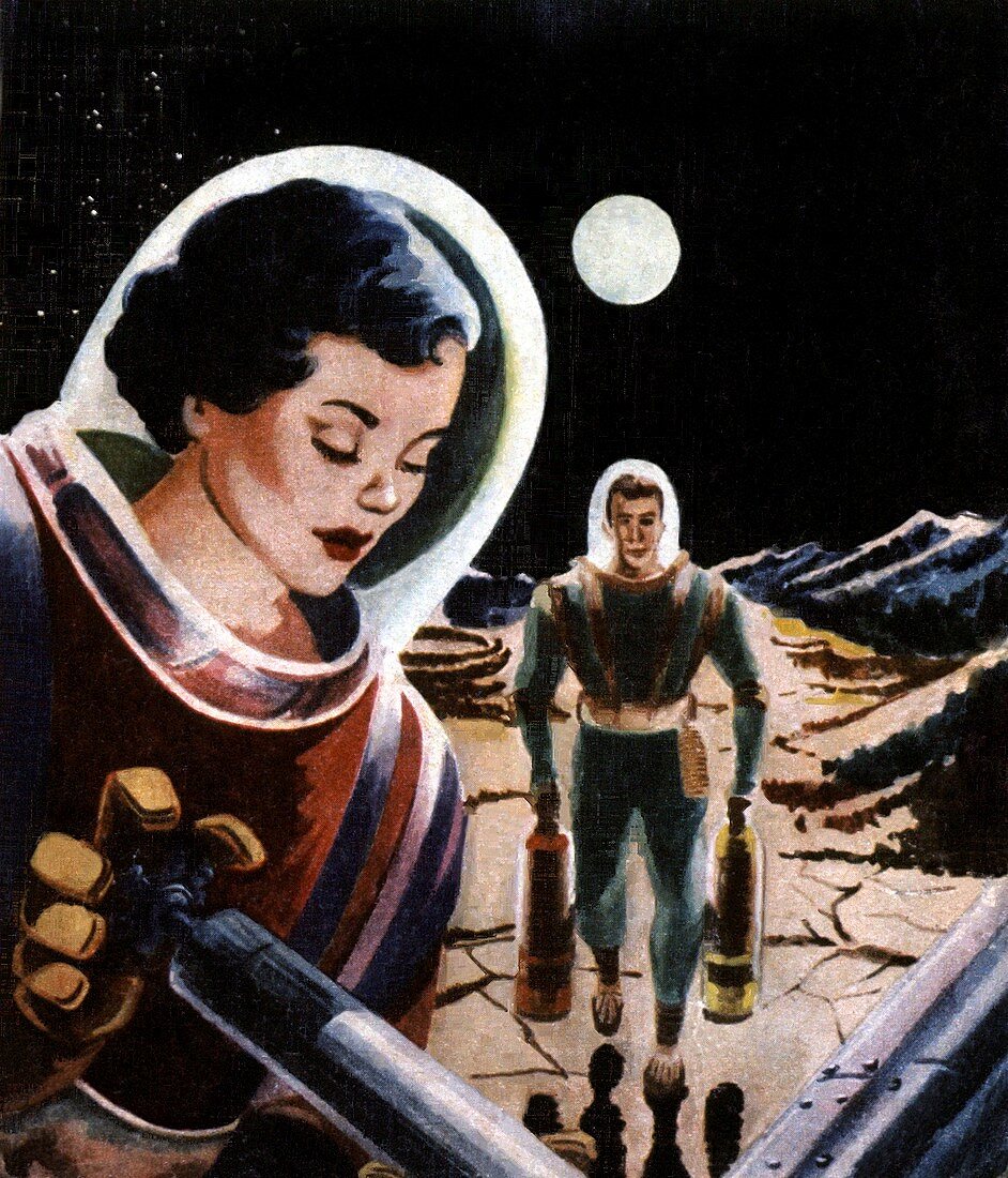 Space holiday,1937 artwork