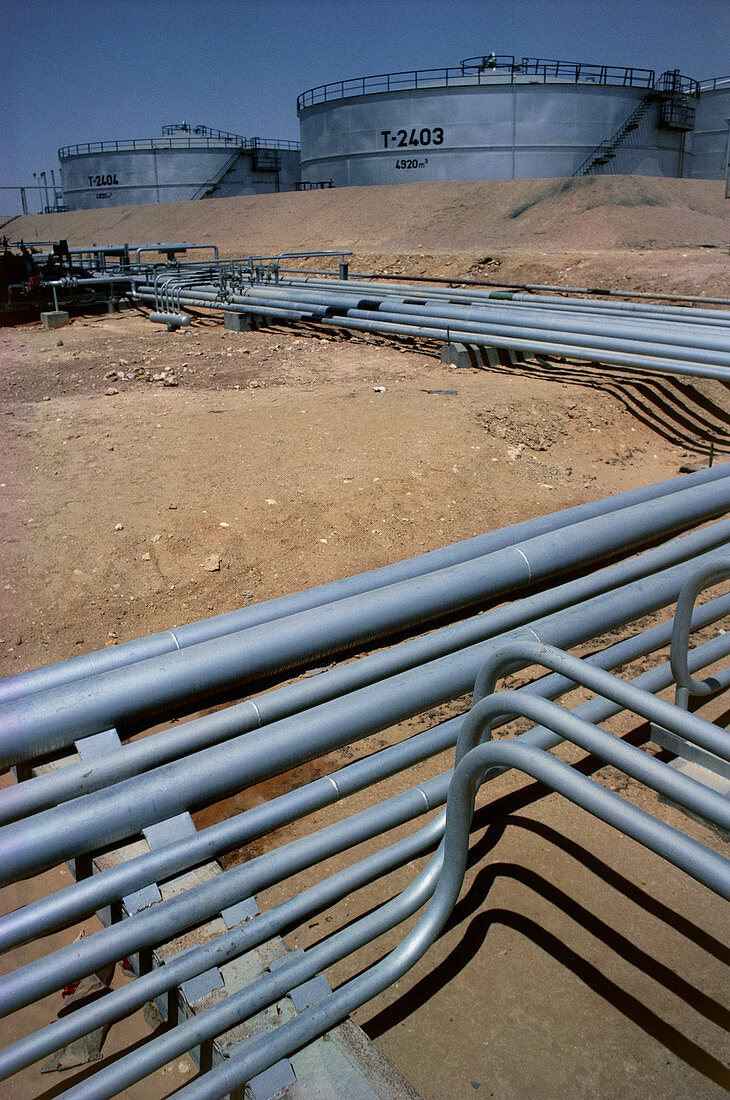 Crude oil storage at Murmal Oilfield,Oman