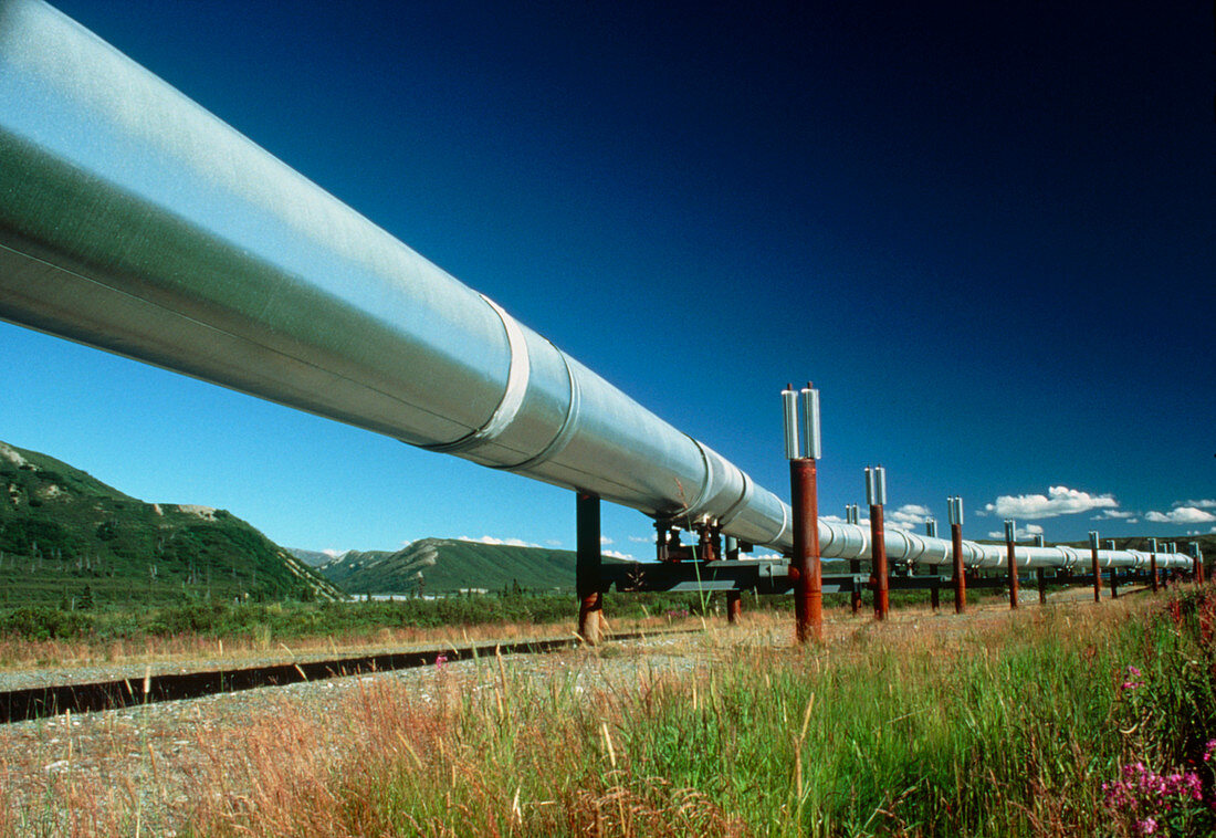 Part of the Trans-Alaskan Oil Pipeline