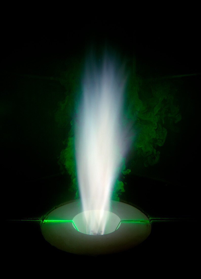Hydrogen-methane flame