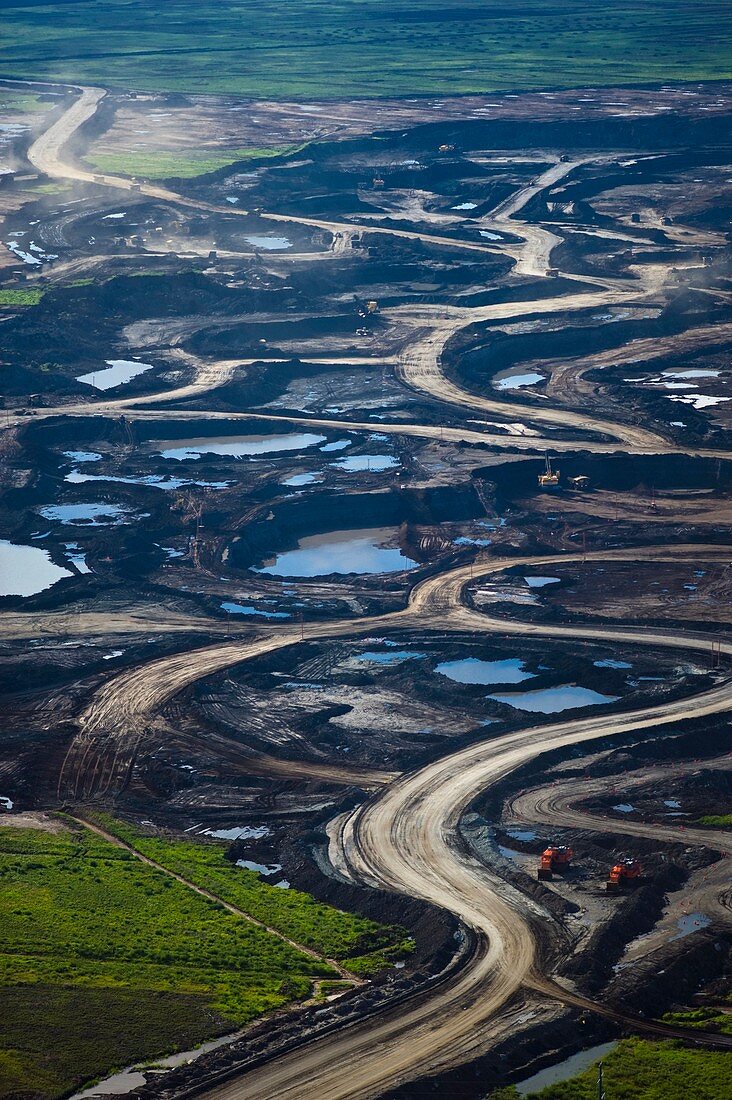 Opencast mine,Athabasca Oil Sands