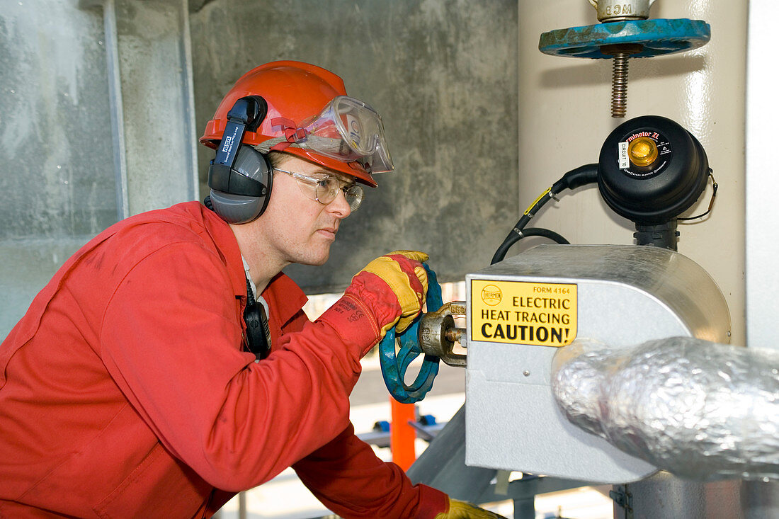 Oil refinery worker