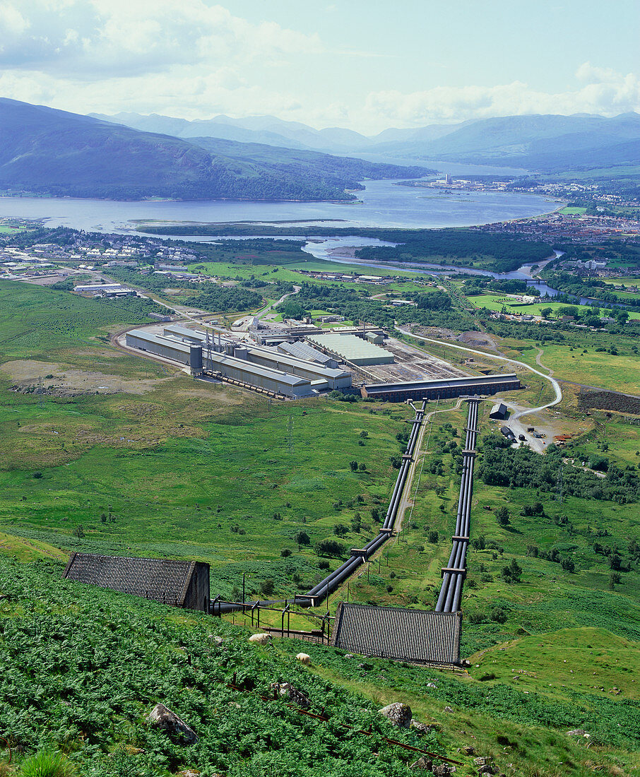 Hydroelectric plant and aluminium works,Scotland