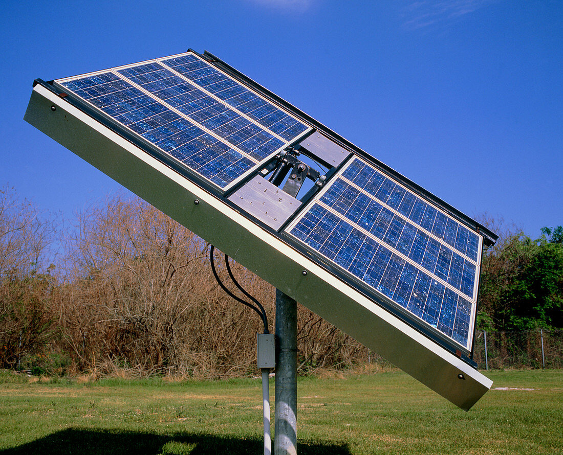 Photovoltaic cells in a solar collector panel