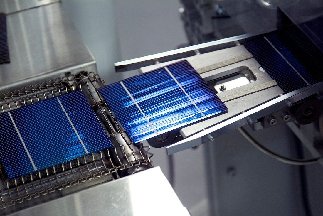 Solar cell production line