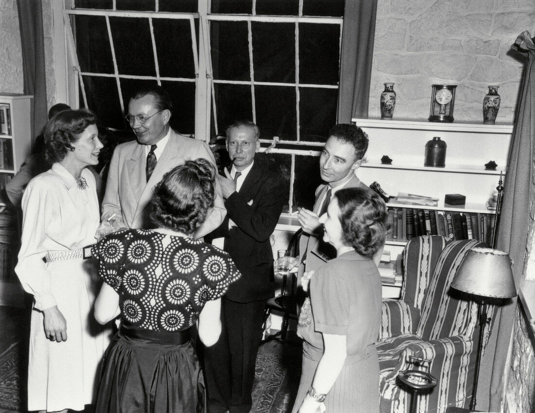 Party at Los Alamos,with Oppenheimer,World War 2