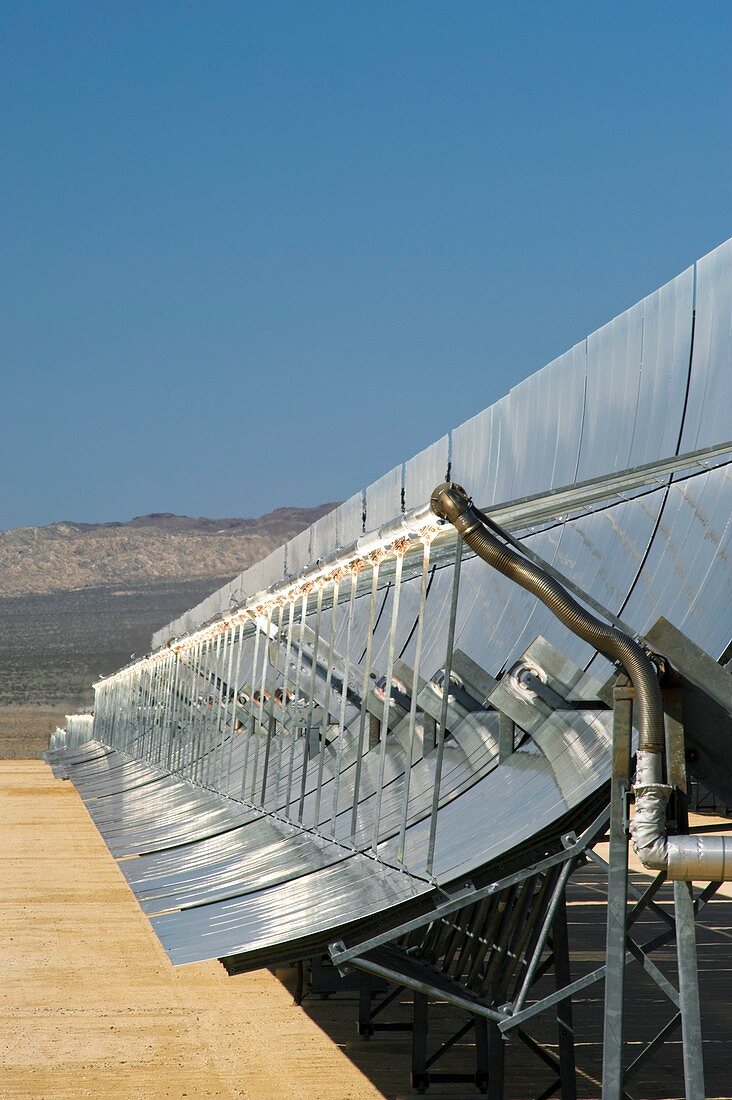 Solar parabolic mirror,California,USA