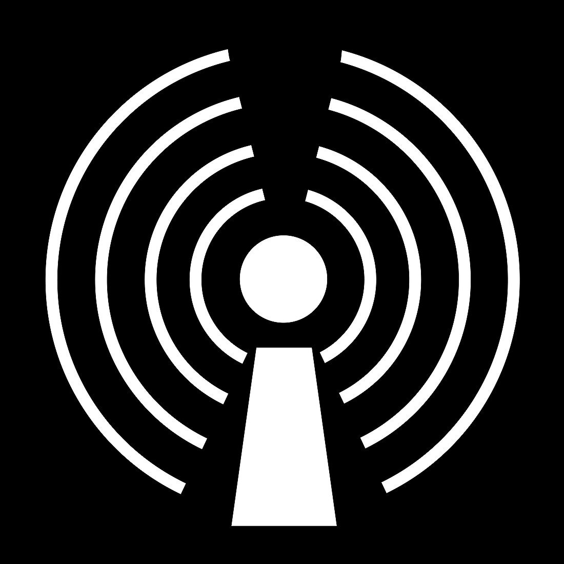 Wireless internet symbol