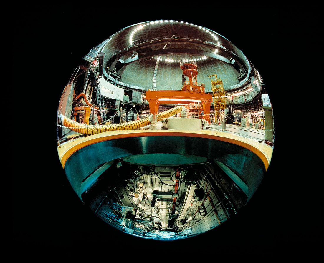 Interior of nuclear reactor containment building