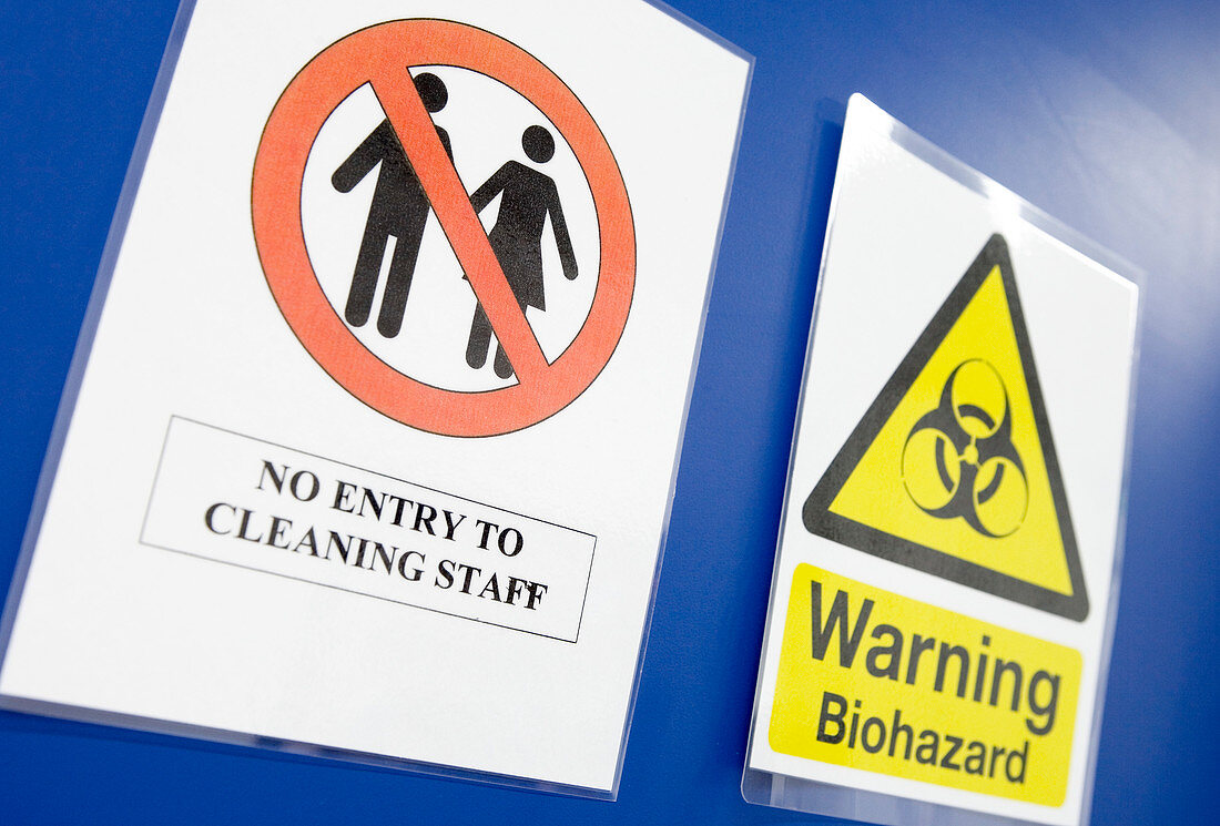 Laboratory warning signs
