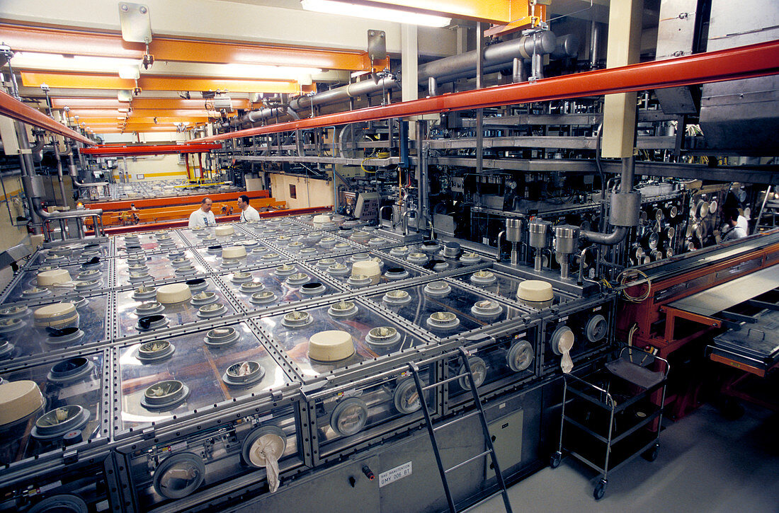 Nuclear fuel assembly,glove boxes