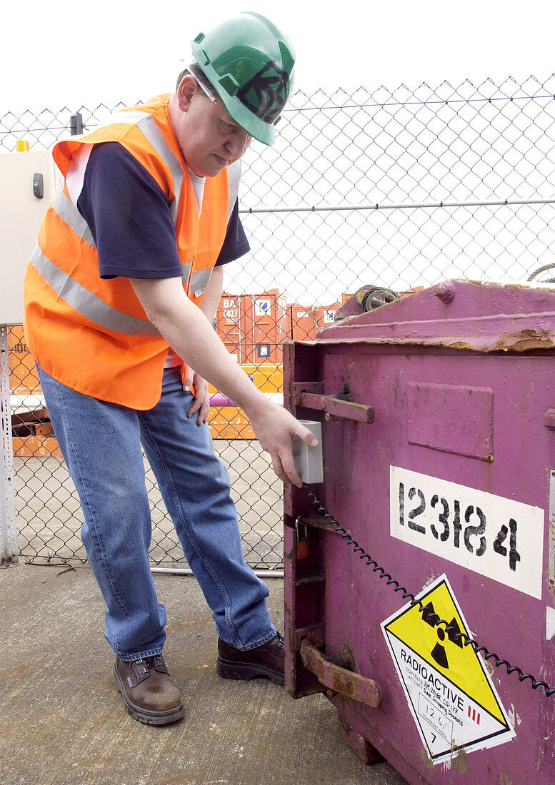 Radioactive waste storage