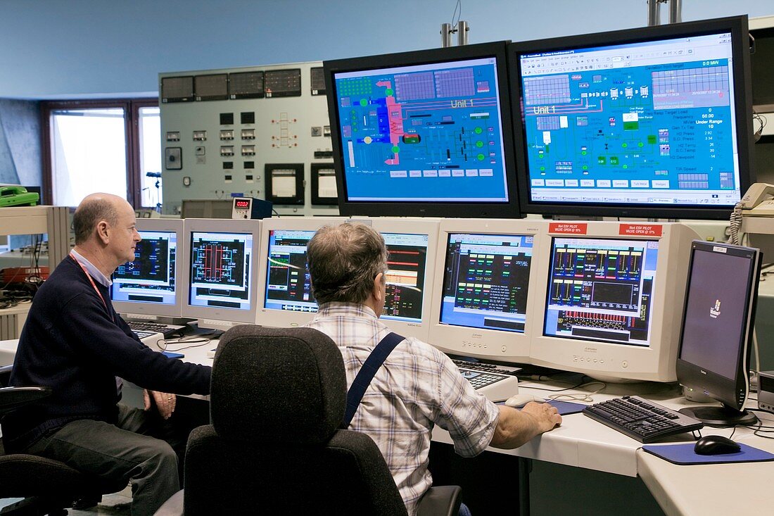 Control room,Fawley power station,UK