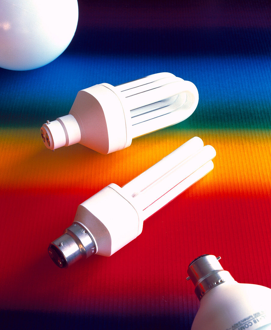 Assortment of energy-efficient light bulbs