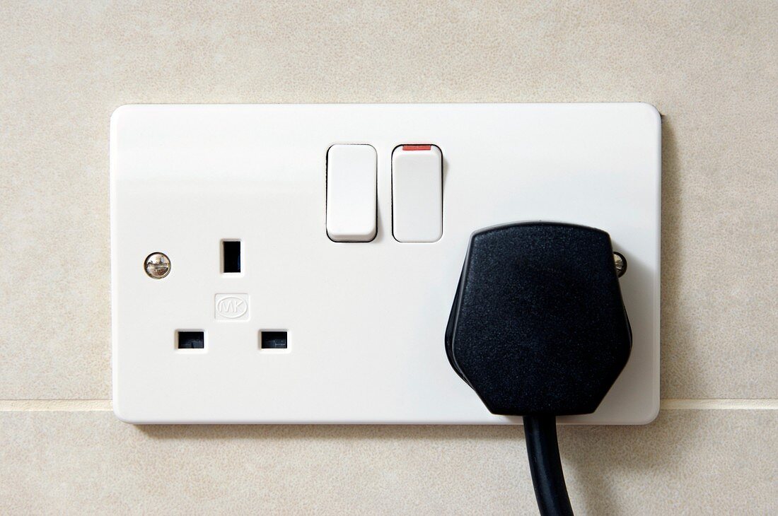 Plug in an electric wall socket